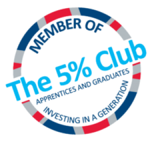 The 5% Club logo CMYK